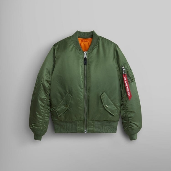Alpha Industries Jackets & Blazers - Alpha Industries, Green Bomber Jacket, Size M